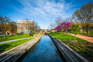 Carroll Creek, in Frederick, Maryland.
