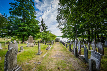 Naklejka premium Cemetery in Portsmouth, New Hampshire.