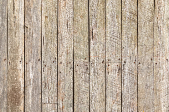 Rustic weathered barn wood with rusty nails, Background texture photo of natural wood