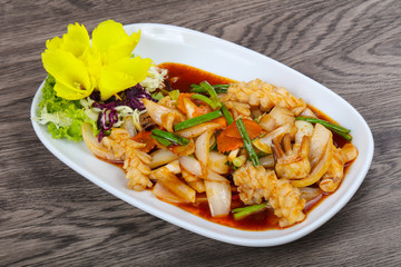Squid in sauce