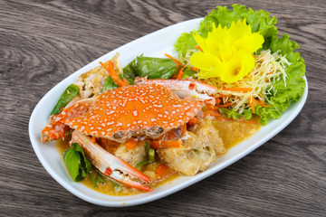 Boiled crab