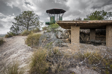 Top of abandoned military zone