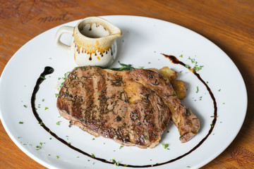 Grilled beef steak
