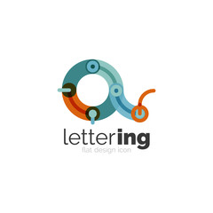 Letter logo business icon