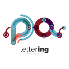 Letter logo business icon