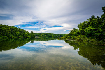Obraz na płótnie Canvas Lake Marburg, at Codorus State Park, Pennsylvania.