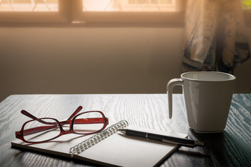 Young hipster in workplace