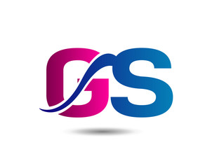 letter G and S logo, gs
