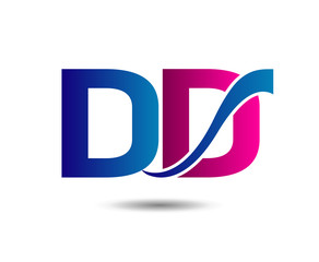 DD company linked letter logo 
