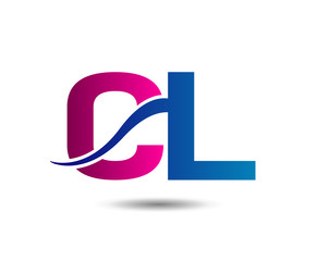 Letter C and L logo vector
