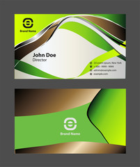 green business card design
