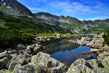 Landscape of the Five Lakes Valley in Tatras mountain