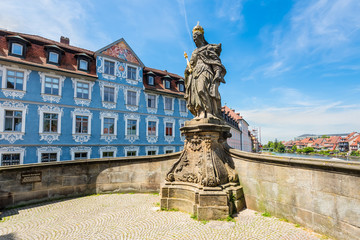 Germany Bamberg old bridge sculpture Kunigunde