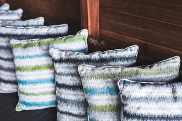 Handmade colorful pillows