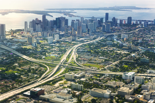 USA, Florida, Aerial view of Miami