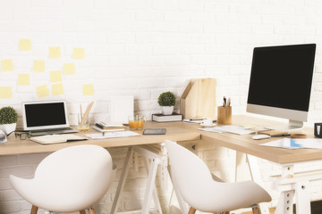 Creative designer workplace