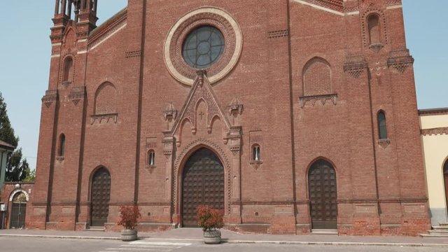 Franciscan Sanctuary tilt shot in Mortara, Pv, Italy
