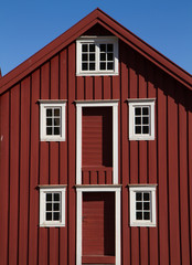 traditional scandinavian wooden house