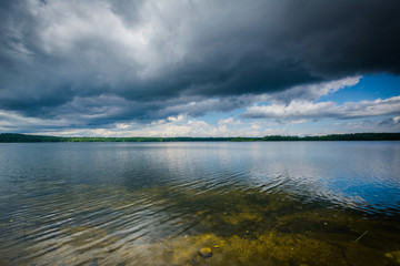 Storm clouds over Massabesic Lake, in Auburn, New Hampshire.