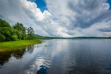 Storm clouds over Massabesic Lake, in Auburn, New Hampshire.
