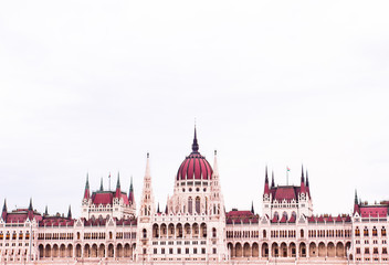 Fototapeta na wymiar budapest parliament building, isolation background