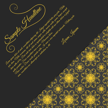 Invitation card with papercut effect