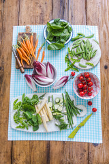 fresh vegetables from local market