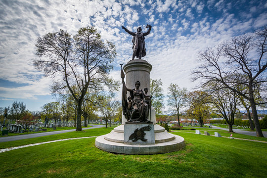 The Francis Scott Key Burial Site At Mount Olivet Cemetery In Fr