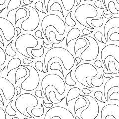 Vector floral background of drawn lines