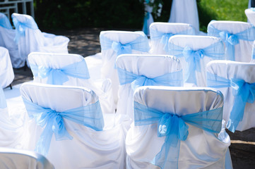 Fototapeta na wymiar Wedding ceremony outdoors.