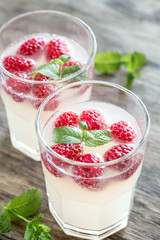 Sparkling Raspberry - Limoncello Cocktail