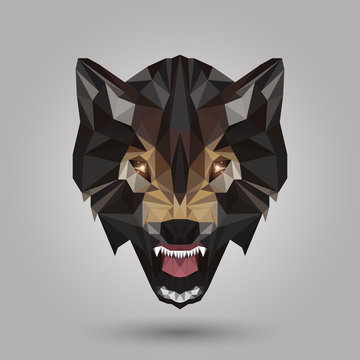 geometric wolf