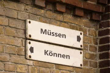 Schild 100 - Können