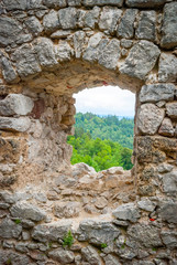 View through old caslte window