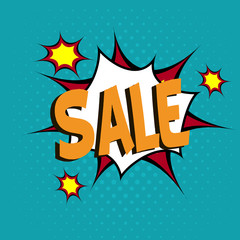 pop art speech bubble vector illustration.