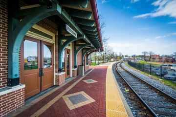 The train station in Frederick, Maryland. © jonbilous