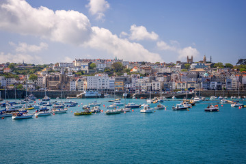 Fototapeta na wymiar Saint Peter port, Guernsey