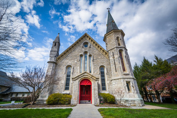 Fototapeta na wymiar Trinity Episcopal Church, in Baltimore, Maryland.