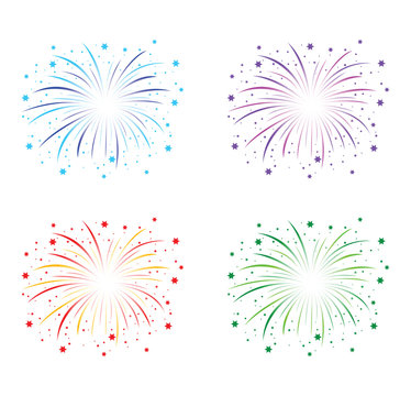 colourful fireworks background image