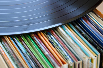 Fototapeta na wymiar Schallplatten