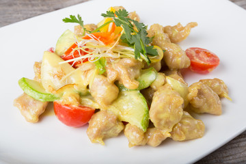 Chicken curry dish