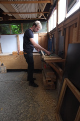 Fototapeta premium In der Holzwerkstatt