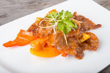 Asian styled fried pork