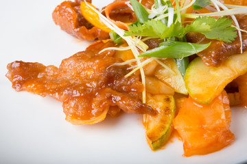 Asian styled fried pork