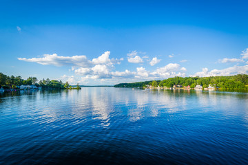 View of Winnisquam Lake, in Laconia, New Hampshire.