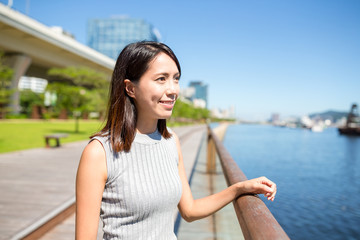 Young woman at outdooor