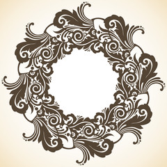 Ornamental decorative Christmas wreath 