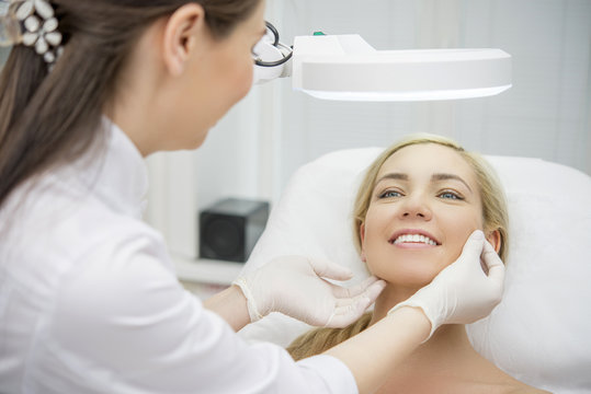 Happy female patient