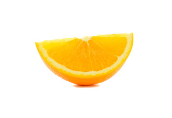 Navel orange isolated on white background