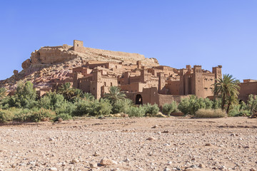 Moroccan cities of adobe. Ksar de Ait Ben Haddou.